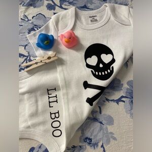 New Handcrafted Gerber lil boo onesie 🖤